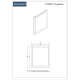 AQUAART Ogledalo Eternity 70 grafit supermat | shoptok.hr