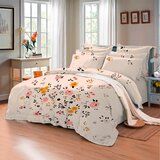 Esposa posteljnina 200/200 cm saten bež | Shoptok.si
