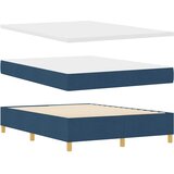  Krevet s opruga kutije s uzglavljem Plava 140 x 190 cm tkanina | shoptok.hr