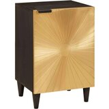 vidaXL Kupaonski ormar s policom Crna i zlatna 38 x 33 x 58 cm u