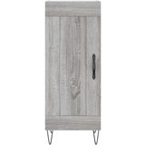 vidaXL Visoka omara siva sonoma 34,5x34x180 cm inženirski les | Shoptok.si