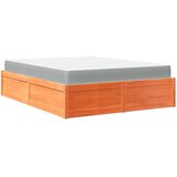  Krevet s madracem voštano smeđi 140x200 cm od masivne borovine | shoptok.hr