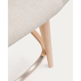 Kave Home Bež oblazinjen barski stol z nasloni za roke (višina sedeža 66 cm) Konna – | Shoptok.si