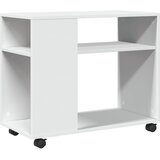  Bočni stolić s kotačima bijeli 70x35x60 cm konstruirano drvo | shoptok.hr