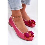 Maciejka Leather Ballet Flats With Bow | Shoptok.si