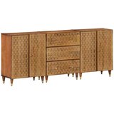 Bočni ormarići 3 kom 60 x 33 x 75 cm od masivnog drva manga  Bočni ormarići 3 kom 60 x 33 x 75 cm od masivnog drva manga Slike