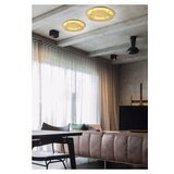 Candellux Lighting LED stropna svjetiljka u zlatnoj boji s metalnim sjenilom 40x40 cm Merle – | shoptok.hr