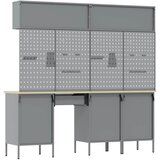 Set radnih ormarića s ladicama s pohranom 10 kom. Crna | shoptok.hr