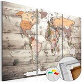  Slika na plutenoj podlozi - History of Travel [Cork Map] 90x60 Cijene