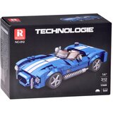  Tehnički blokovi Sportski automobil plavi klasični roadster 312 dijelova ZA5792 | shoptok.hr