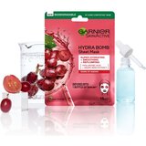 Garnier Skin Naturals Hydra Bomb Natural Origin Grape Seed Extract vlažilna in posvetlitvena platnena maska ​​proti staranju 1 ks za ženske Cene