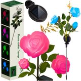 Gardlov solarna LED vrtna lampa ruža, 3 cvijeta, IP44 Cijene