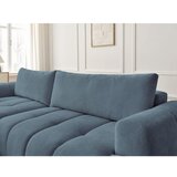 Bobochic Paris Modra raztegljiva/s prostorom za shranjevanje kotna sedežna garnitura (levi kot/z ležalnikom) Fuji – | Shoptok.si