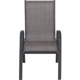 XORA STOL aluminij, jeklo antracit, rjava | Shoptok.si