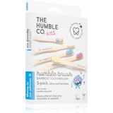 The Humble&Co Brush Kids bambusova zobna ščetka ultra soft za otroke 5 kos
