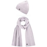 Vuch Set pletene kape i šala Rowdy Light Grey, šal 31 x 178 cm | shoptok.hr