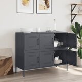  Komoda antracit 100,5 x 39 x 79 cm čelik | shoptok.hr