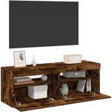 TV ormarići 2 kom s LED svjetlima boja hrasta 60 x 35 x 40 cm | shoptok.hr