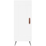  Visoka komoda bijeli 34,5x34x180 cm od konstruiranog drva | shoptok.hr