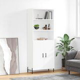 vidaXL Visoka komoda bijela 69 5x34x180 cm konstruirano drvo | shoptok.hr