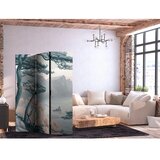  Paravan - Mountainous Coast with Trees and Rocks - in Light Pastel Blues 135x172 Dvostrani | shoptok.hr