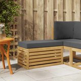  Zunanji stolček klop Bela 80 x 43 x 45 cm Masiven les akacije, (5000269818) | Shoptok.si