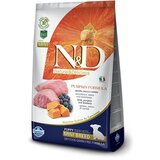 Farmina Pumpkin Dog Puppy Mini Grain Free jagnje in borovnica 800 g Cene