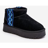 FS1 Women's snow boots with thick sole in black Vebissat | Shoptok.si