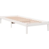 vidaXL Okvir kreveta bez madraca bijeli 100x210 cm masivna borovina | shoptok.hr