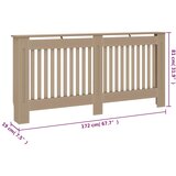  Pokrov za radijator 172 x 19 x 81 cm konstruirano drvo | shoptok.hr