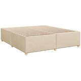  Krevet s oprugama i madracem krem 180x200 cm od tkanine | shoptok.hr