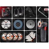 Komplet 76mm akumulatorski brezkrtačni kotni brusilnik 12V 2x2Ah | Shoptok.si