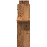  Zidne police 2 kom boja staro drvo 38x12x38cm konstruirano drvo | shoptok.hr