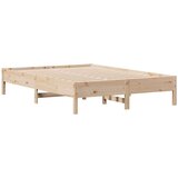 vidaXL Krevet s regalom za knjige bez madraca 135x190 cm od borovine | shoptok.hr