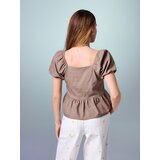 Sinsay Košulja-bluza s viskozom i dodatkom lana | shoptok.hr