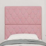 vidaXL vzglavje s kristalnimi gumbi tufirano roza 80 cm žamet, vzglavje s kristalnimi gumbi tufirano roza 160 cm žamet, (22080665) | Shoptok.si