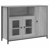  Komoda sivog hrasta sonome 100x35x75 cm od konstruiranog drva | shoptok.hr
