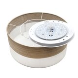  LED stropna svetiljka SIRJA WOOD LED/20W/230V, prečnik 35 cm, bela/hrast | Eponuda.com