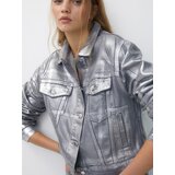 Pull&Bear Prehodna jakna srebrna | Shoptok.si