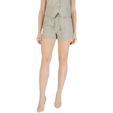 Only Kratke hlače & Bermuda ONLCARO HW LINEN BL BELT SHORTS CC PNT 15338723 Zelena | Shoptok.si