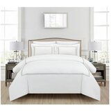 Mila Home Luxury Bijela posteljina za bračni krevet/za produženi krevet od pamučnog satena s uključenom plahtom/6-dijelna 240x220 cm Whispered Serenity – | shoptok.hr