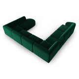 Milo Casa Zelena žametna kotna sedežna garnitura (levi kot/v obliki črke "U") Paolo – | Shoptok.si