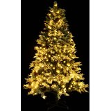  Osvijetljeno božićno drvce sa šiškama zeleno 195 cm PVC i PE | shoptok.hr
