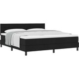  s opruga kutije s uzglavljem Crna 180 x 200 cm tkanina | shoptok.hr
