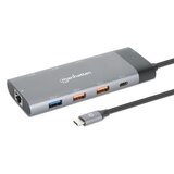 Manhattan USB-C PD 10-in-1 Dual Monitor 8K Docking Station / Multiport Hub ( 0001381006 ) | ePonuda.com