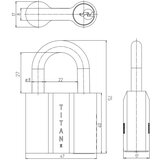 Titan 842/45 katanac nikl Cene