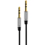 Deepbass Aux kabl 3.5mm na 3.5mm, 1.2m, Crni