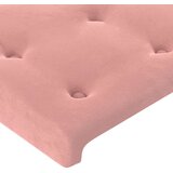  Vzglavje z ušesi roza 83x23x118/128 cm žamet, (20933500) | Shoptok.si