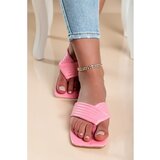 Fenzy Natikači S Kvadratno Konico, Roza | Shoptok.si
