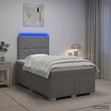  Boxspring krevet s madracem Svjetlosiva 120 x 190 cm Tkanina | shoptok.hr
